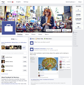 New Facebook Page Design