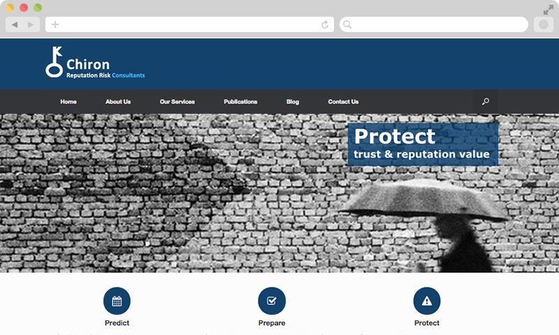 Chiron Risk Website Design and Build by Honey Digital